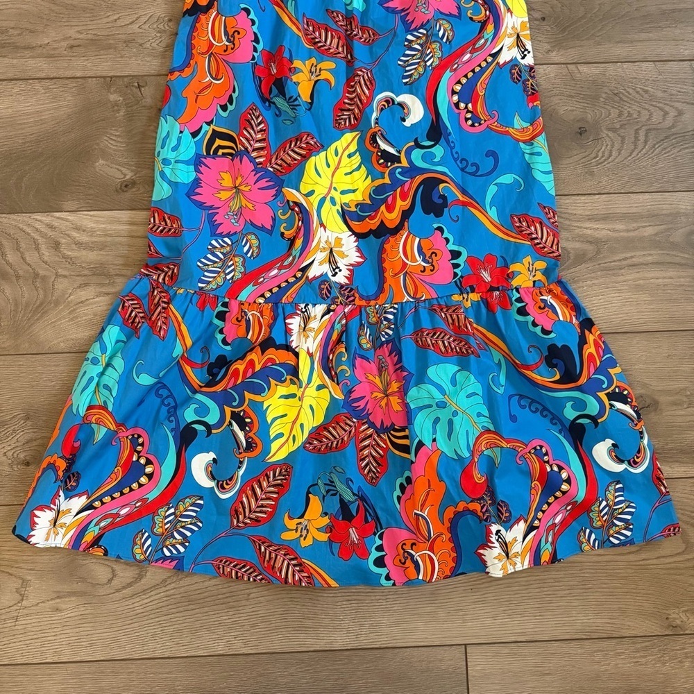 NWT London Times Floral Multicolor Maxi Dress Size 10 - Picture 5 of 8